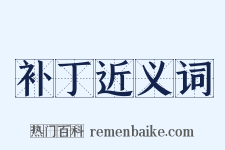 补丁近义词是什么意思的图片